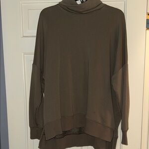 Brown Turtleneck Sweater
